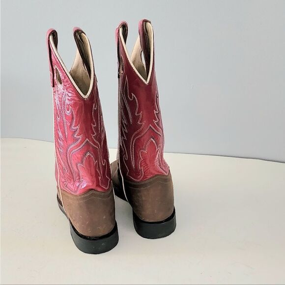 Old West western boots red women's EU size 35 US size 5 - Picture 3 of 5